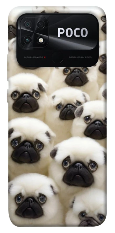 Чохол на Xiaomi Poco C40 Doggy Pug Love фото 1 з 1
