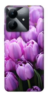 Чехол на Realme Note 60x Фиолетовые тюльпаны фото 1 из 1