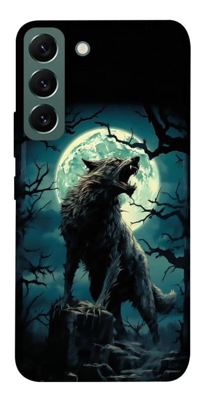 Чохол на Samsung Galaxy S22 Вовк під місяцем фото 1 з 1