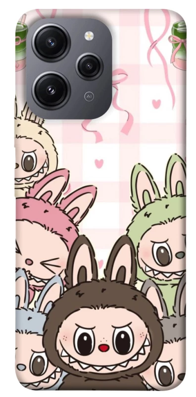 Чохол на Xiaomi Redmi 12 All Labubu 2 фото 1 з 1