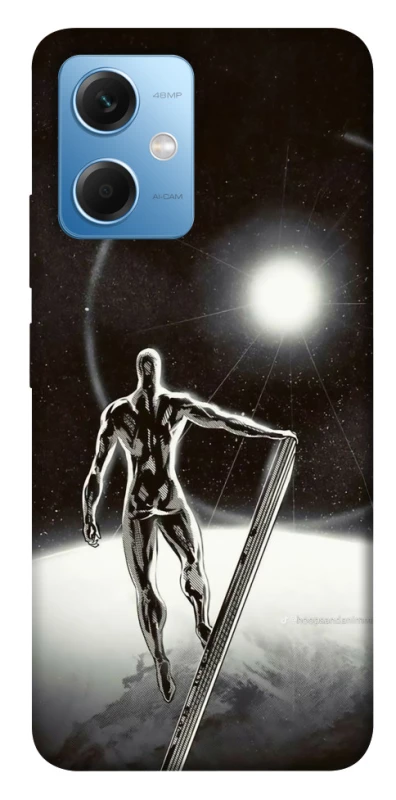 Чехол на Xiaomi Redmi Note 12 5G Серебряный сёрфер фото 1 из 1