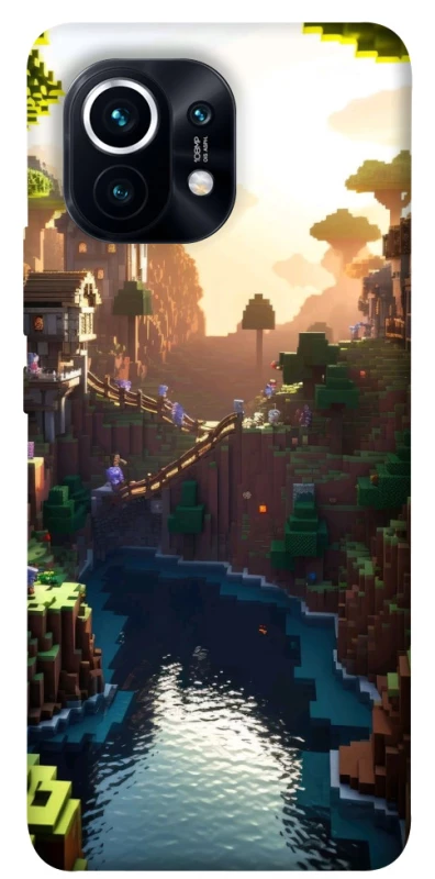 Чохол на Xiaomi Mi 11 Minecraft sunset фото 1 з 1