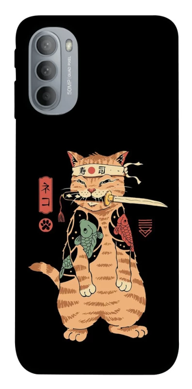 Чохол на Motorola Moto G31 Кіт-самурай фото 1 з 1