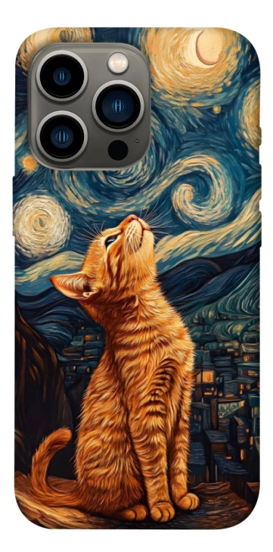 Чохол на Apple iPhone 13 Pro (6.1") van gogh cat фото 1 з 1