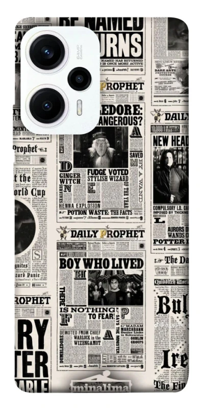 Чохол на Xiaomi Poco F5 / Note 12 Turbo Harry Potter newspaper фото 1 з 1