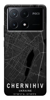Чохол на Xiaomi Poco X6 Chernihiv map фото 1 з 1