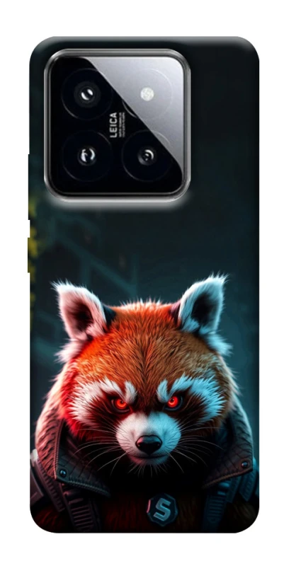 Чехол на Xiaomi 14 Pro Cyber Red Panda фото 1 из 1