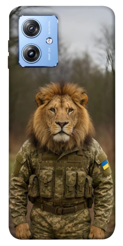 Чохол на Motorola Moto G84 Лев захисник фото 1 з 1