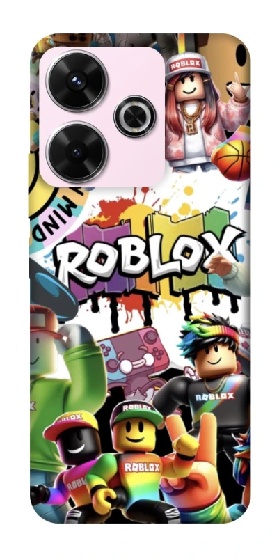 Чохол на Xiaomi Poco M6 4G Roblox Characters Collage фото 1 з 1