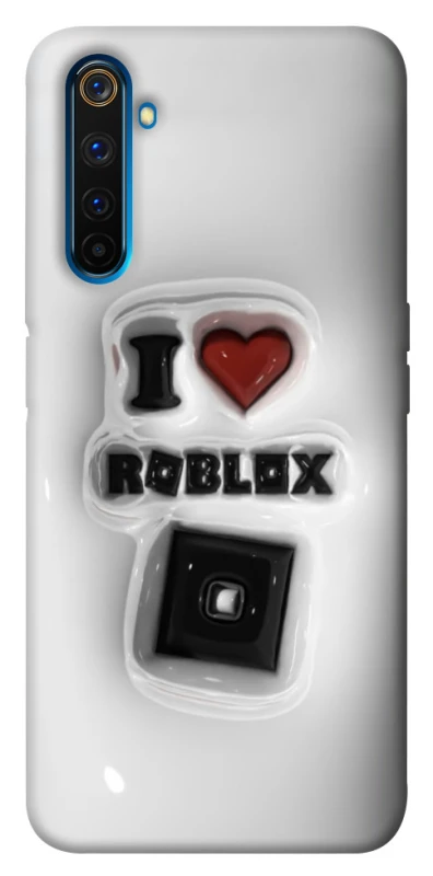 Чохол на Realme 6 Pro I love Roblox фото 1 з 1
