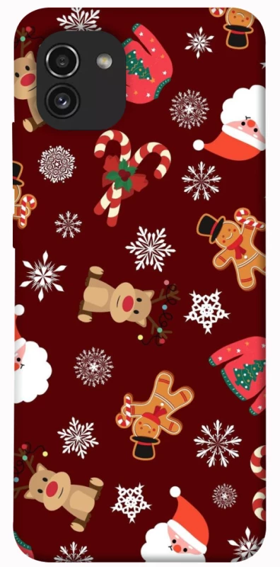 Чехол на Samsung Galaxy A03 Новогодний v6 фото 1 из 1