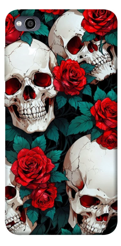 Чохол на Xiaomi Redmi 4a skull and rose фото 1 з 1