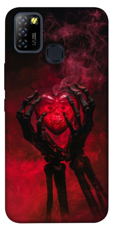 Чохол на Infinix Hot 10 Lite Heart in the hands of a skeleton фото 1 з 1