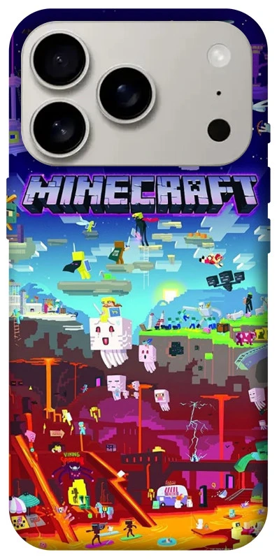 Чехол на Apple iPhone 17 Pro (6.3") Minecraft world фото 1 из 1