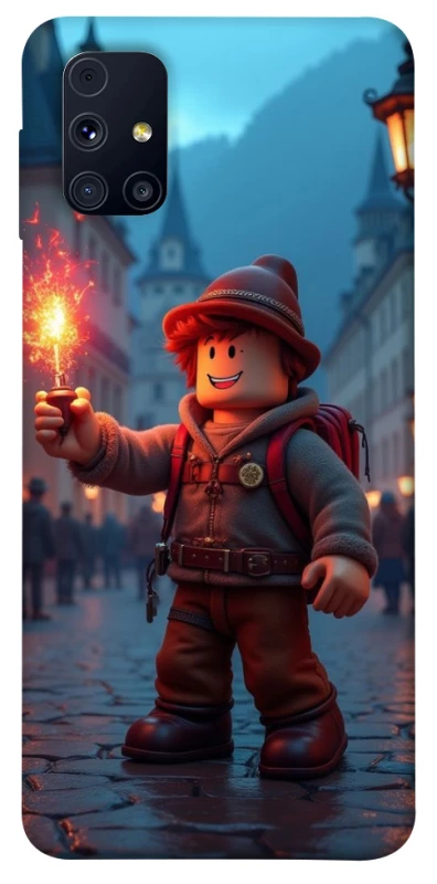 Чохол на Samsung Galaxy M31s Roblox Fire Logo Blue Flames фото 1 з 1