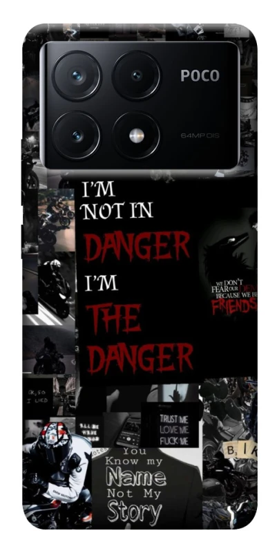 Чехол на Xiaomi Poco X6 Danger collage фото 1 из 1