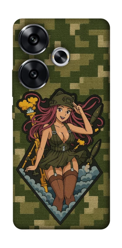 Чохол на Xiaomi Poco F6 Military Waifu фото 1 з 1