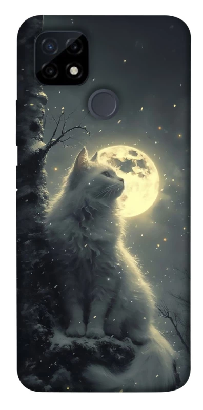 Чехол на Realme C21Y Кот под луной фото 1 из 1