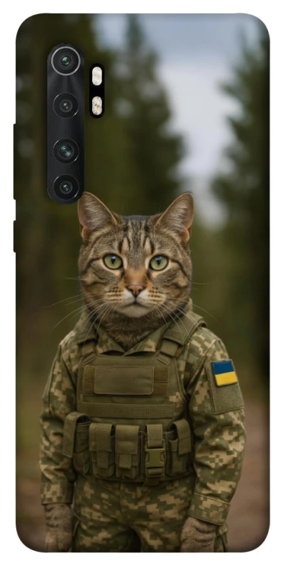 Чехол на Xiaomi Mi Note 10 Lite Кот защитник фото 1 из 1