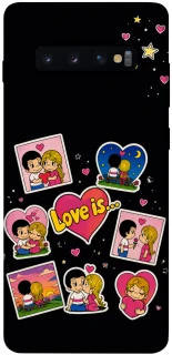 Чехол на Samsung Galaxy S10+ Love is фото 1 из 1