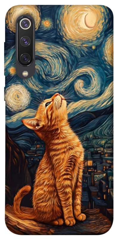 Чехол на Xiaomi Mi 9 SE van gogh cat фото 1 из 1
