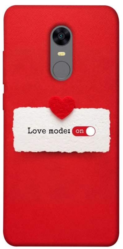 Чохол на Xiaomi Redmi 5 Plus / Redmi Note 5 (Single Camera) Love Mode ON фото 1 з 1