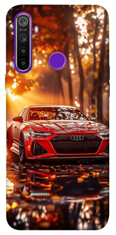 Чехол на Realme 5 Audi at sunset фото 1 из 1