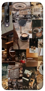Чехол на Huawei P40 Lite E Coffee collage ver.2 фото 1 из 1