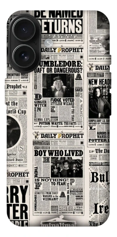 Чехол на Apple iPhone 17 (6.3") Harry Potter newspaper фото 1 из 1
