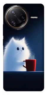 Чехол на Xiaomi Poco F7 Pro Чехол кот с кофе фото 1 из 1