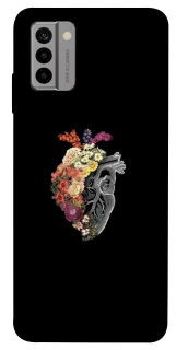 Чехол на Nokia G22 Heart with flowers фото 1 из 1