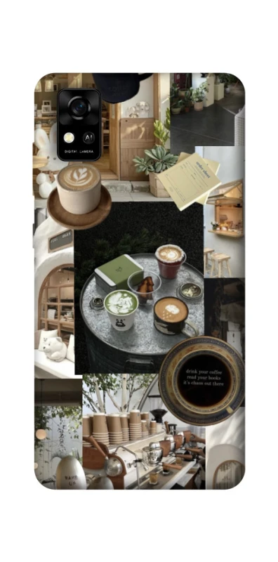 Чохол на ZTE Blade A31 Coffee collage ver.4 фото 1 з 1