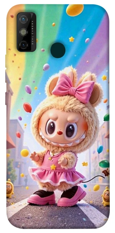 Чохол на TECNO Spark 6 Go Labubu rainbow фото 1 з 1