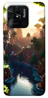 Чохол на Xiaomi Redmi 10C Minecraft sunset фото 1 з 1