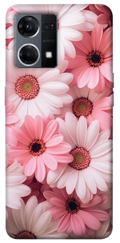 Чехол на Oppo Reno 7 4G Розовые цветы v2 фото 1 из 1
