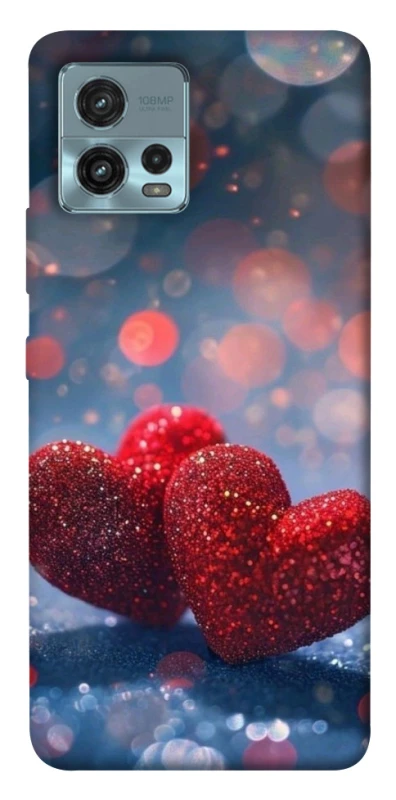 Чохол на Motorola Moto G72 Red hearts фото 1 з 1