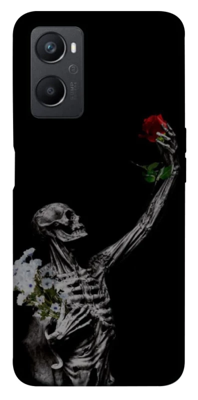 Чехол на Oppo A96 Skeleton vs Rose фото 1 из 1