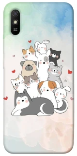 Чохол на Xiaomi Redmi 9A Funny Pets ver.2 фото 1 з 1