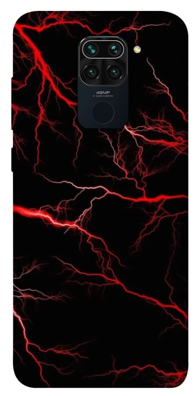 Чехол на Xiaomi Redmi Note 9 / Redmi 10X Красная молния фото 1 из 1