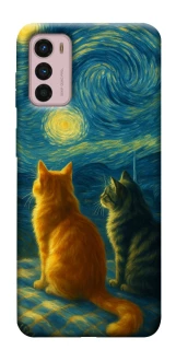 Чохол на Motorola Moto G42 Cats under the stars фото 1 з 1