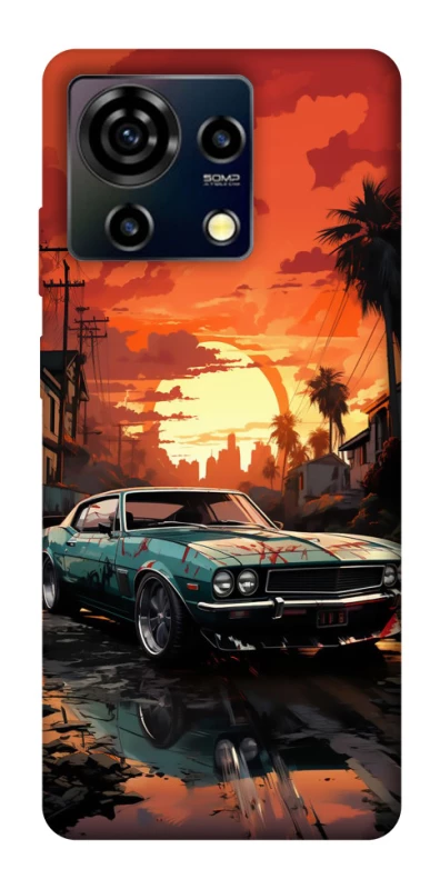 Чохол на ZTE Blade V50 Vita Car at sunset фото 1 з 1