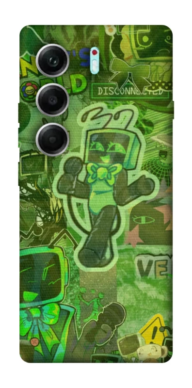 Чохол на Tecno Camon 40 Pro Dandysworld tv green theme фото 1 з 1