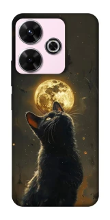 Чехол на Xiaomi Poco M6 4G Кот под луной v2 фото 1 из 1
