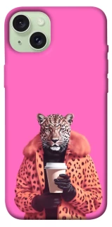 Чехол на Apple iPhone 15 Plus (6.7") Леопард с кофе фото 1 из 1