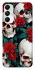Чохол на Samsung Galaxy A05s skull and rose фото 1 з 1