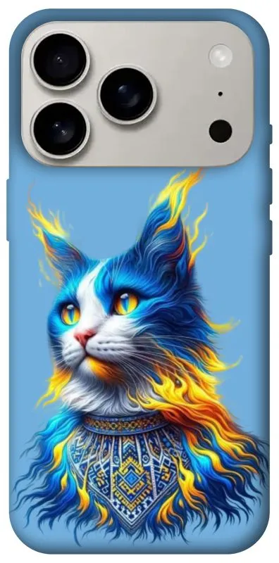 Чохол на Apple iPhone 18 Pro Кіт патріот фото 1 з 2