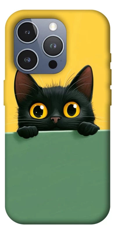 Чехол на Apple iPhone 16 Pro Max Black cat v2 фото 1 из 1