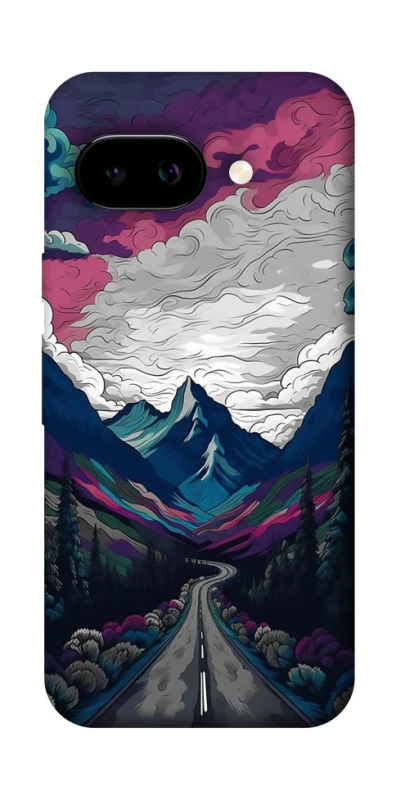 Чехол на Google Pixel 9a Нарисованные горы фото 1 из 1