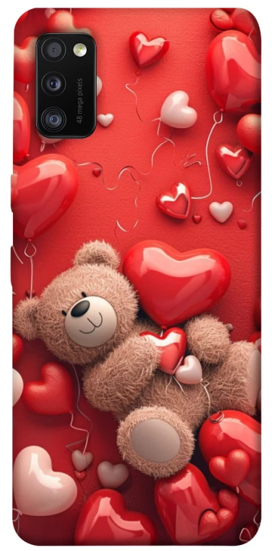 Чохол на Samsung Galaxy A41 bear in hearts фото 1 з 1