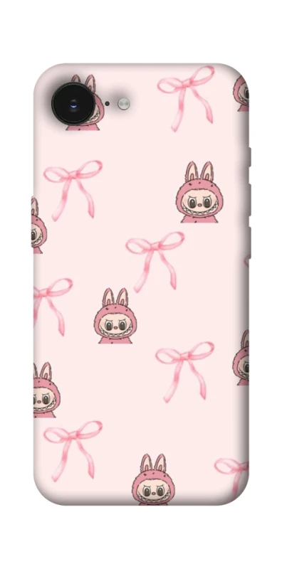 Чехол на Apple iPhone 17e (6.1") Pink bows and Labubus фото 1 из 1